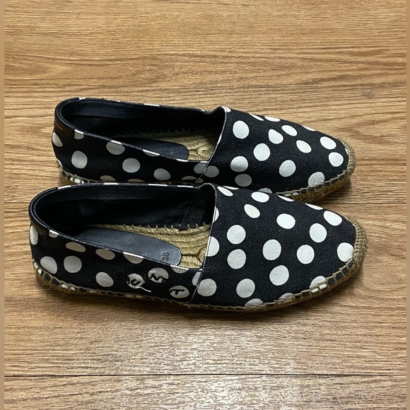 SAINT LAURENT polka dot Espadrille Flat - Picture 2 of 16